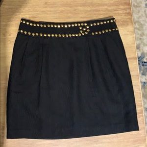 Black studded Milly skirt